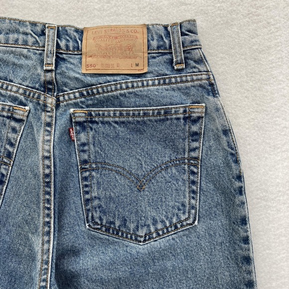 Vintage Levis 550 Jeans Womens 10 Blue Denim Relaxed Tapered Leg Made in USA 90s - Picture 11 of 15